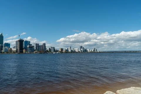 Perth city skylines Stock Photos