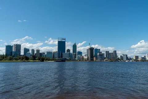 Perth city skylines Stock Photos