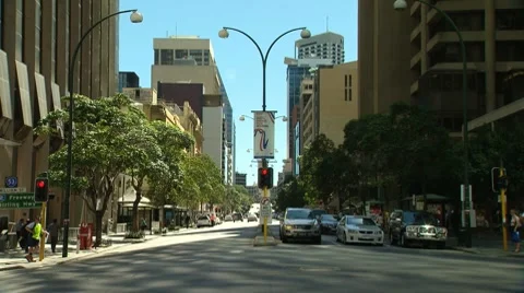 Perth City Street Stock Footage 8359796