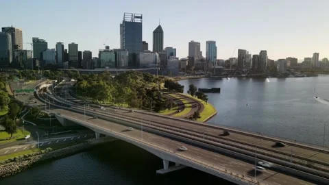Perth City Swan River Hyperlapse Stock Footage 149092163