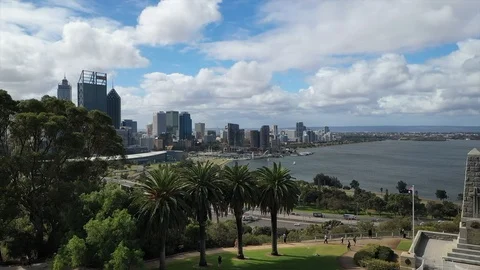 Perth city WA Stock Footage 121843302