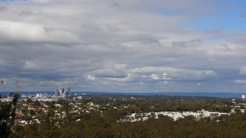 Perth city from the west Stock Footage 94674740