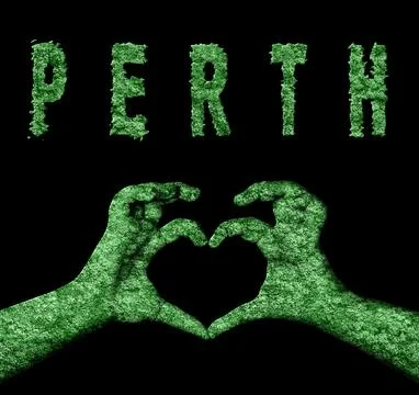 Perth Heart Hands Nature Stock Illustration