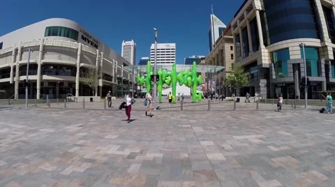 Perth inner city landscape Stock Footage 58572630