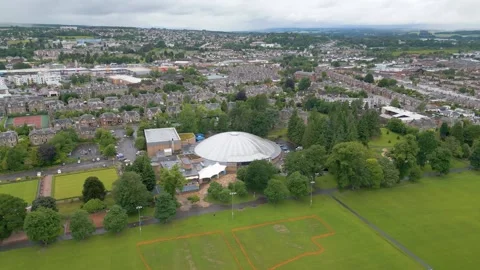 Perth Scotland by drone Stock Footage 249936553