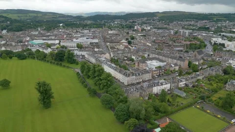Perth Scotland by drone Stock Footage 249936581