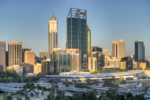 Perth Skyline Stock Photos