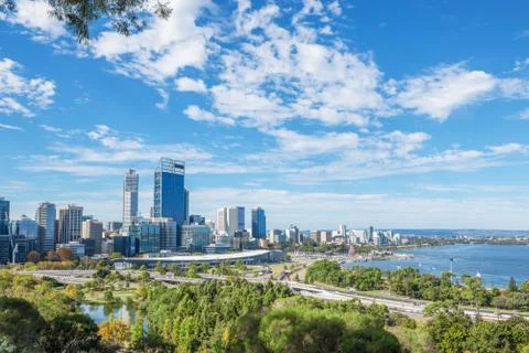 Perth view at the noon Stock Photos