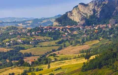 Perticara, Rimini Province, Emilio-Romagna, Italy Foto stock
