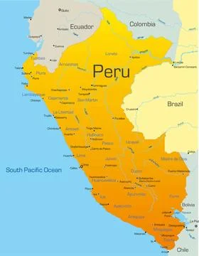 Peru Abstract vector color map of Peru country Copyright: xZoonar.com/Rusl... Stock Photos