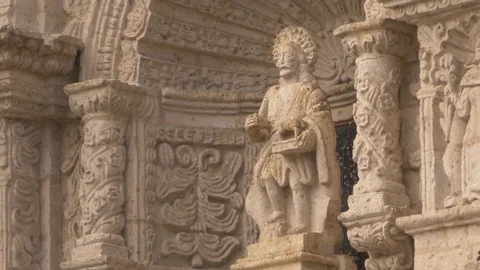Peru Aerequipa Statue Video stock 86827473