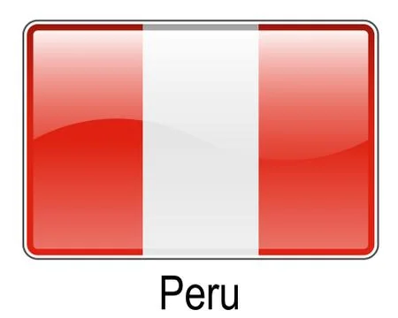 Peru ball flag Stock Illustration
