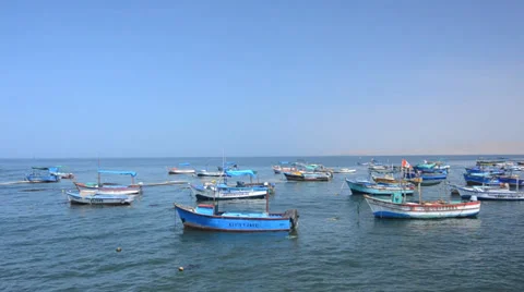Peru boats Stock Footage 39387186
