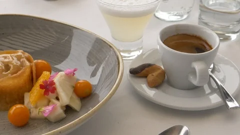 Peru Coffee and Cake Video stock 86446654