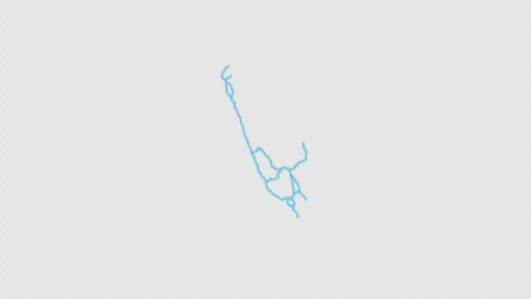 Peru Country Line Map Self Drawing Animated Overlay, Alpha 4K Vidéo 340288884