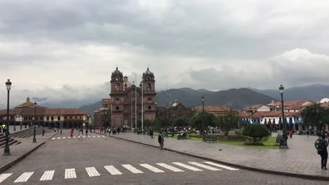 Peru - Cusco / Inka / Inca Ancient Capital / Andes - #12 - Plaza de Armas Stock Footage 160235208