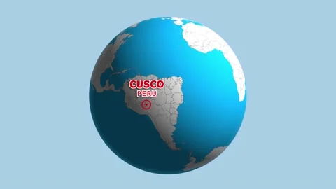 PERU CUSCO ZOOM IN FROM SPACE Stock Footage 177531219