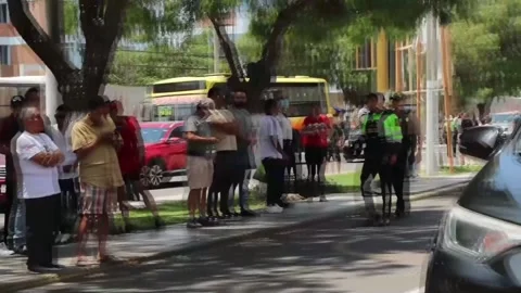 Peru describes attack on prosecutor's office in Trujillo city as "criminal respo Stock Footage 299456712