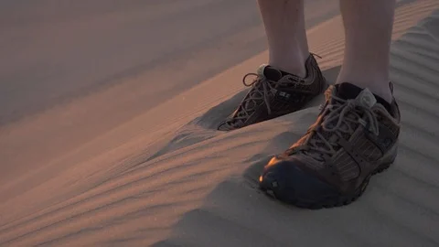 Peru Desert Footsteps Video stock 86461512