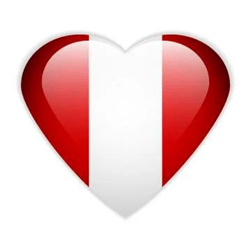Peru flag button. Stock-Illustration