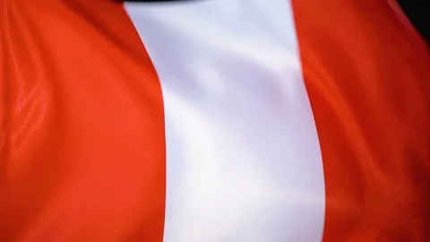 Peru Flag Flapping Stock Footage 118966550