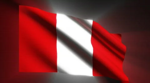 Peru Flag Stock Footage 872906