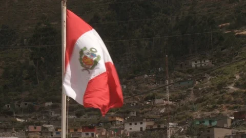 Peru Flag Stock Footage 102334134
