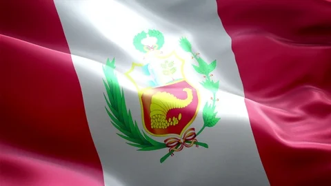 Peru Flag Stock Footage 116393783
