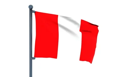 Peru Flag Stock Footage 150203354
