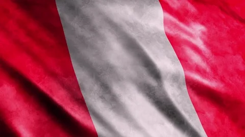 Peru Flag Grunge Stock Footage 249037625