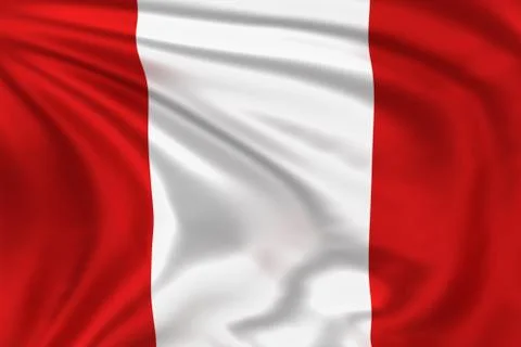Peru flag Illustrazione stock
