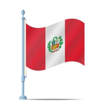 Peru flag Stock Illustration