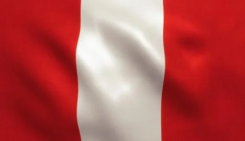 Peru Flag Stock Illustration