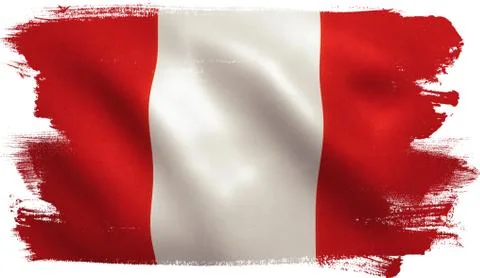 Peru Flag Stock Illustration