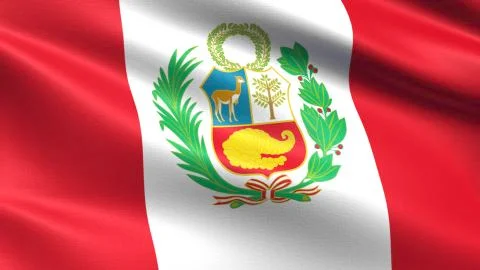 Peru Flag Stockillustratie