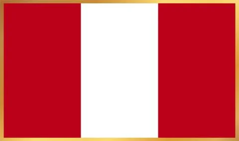 Peru Flag Illustration Stock Illustration