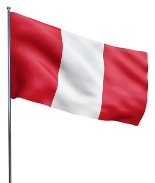 Peru Flag Image Stock Illustration