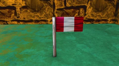 Peru Flag Post - Dolly Shot Stock-Footage 270539852