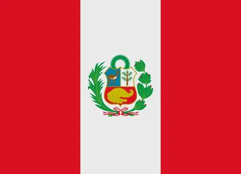 Peru flag vector Illustrazione stock