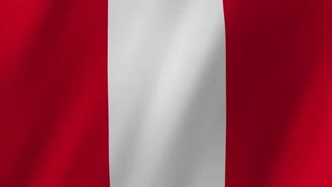 Peru flag waving animation Stock Footage 221989423