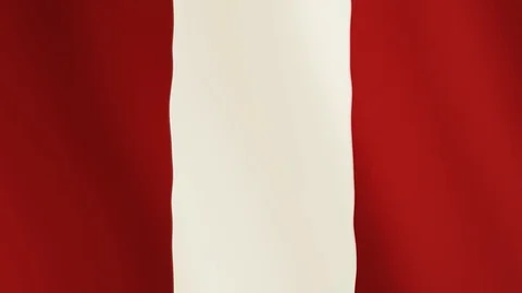 Peru flag waving animation. Full Screen. Symbol of the country. Stock Footage 89565211