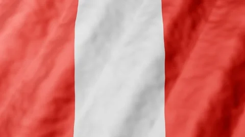Peru Flag Waving Seamless Loop 4K National Background Animation Stock Footage 332386421