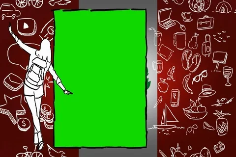 Peru - Hand-drawn - Flag Loop - Illustration - SD Stock Footage 90630997