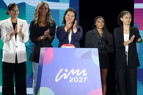 Peru kicks off the countdown to the 2027 Pan American Games in Lima - 06 Aug 202 Stock Photos