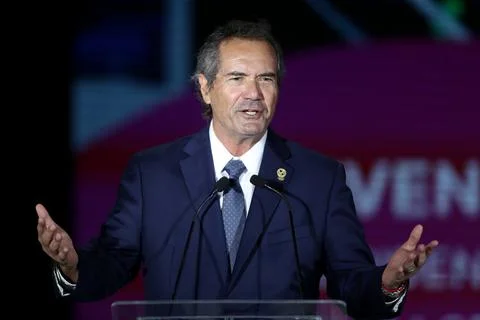 Peru kicks off the countdown to the 2027 Pan American Games in Lima - 06 Aug 202 Stock Photos