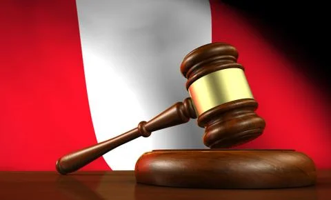 Peru Law Legal System Concept Stock Illustration
