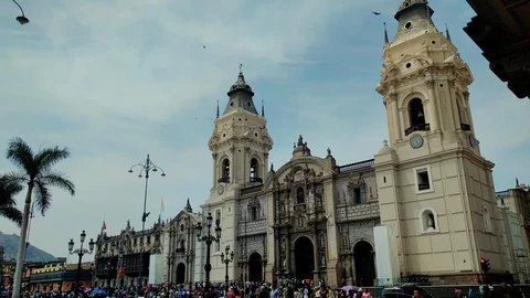 Peru, Lima Cathedral Stock Footage 115648355