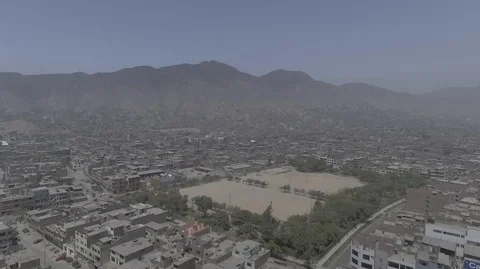 PERU - LIMA - DRONE - PARK - MOUNTAINS Stock Footage 89006593
