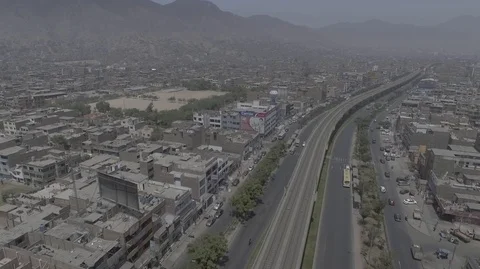 PERU - LIMA - DRONE - TRAIN Stock Footage 89006590