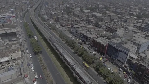 PERU - LIMA - DRONE - TRAIN Stock Footage 89006781
